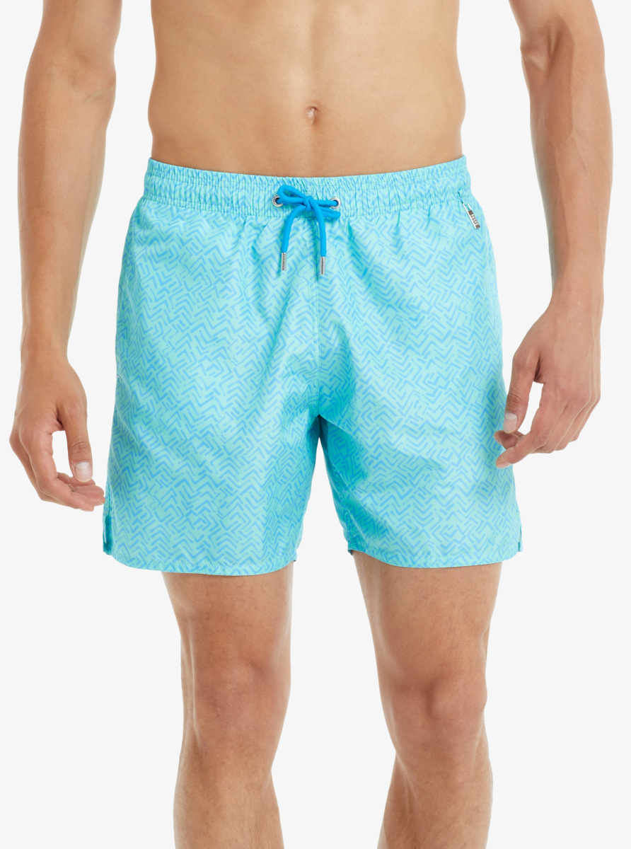 Erkek Mayo 10042 - Turkuaz Desenli - 1