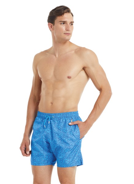 Erkek Mayo 10042 - Mavi Desenli - 4