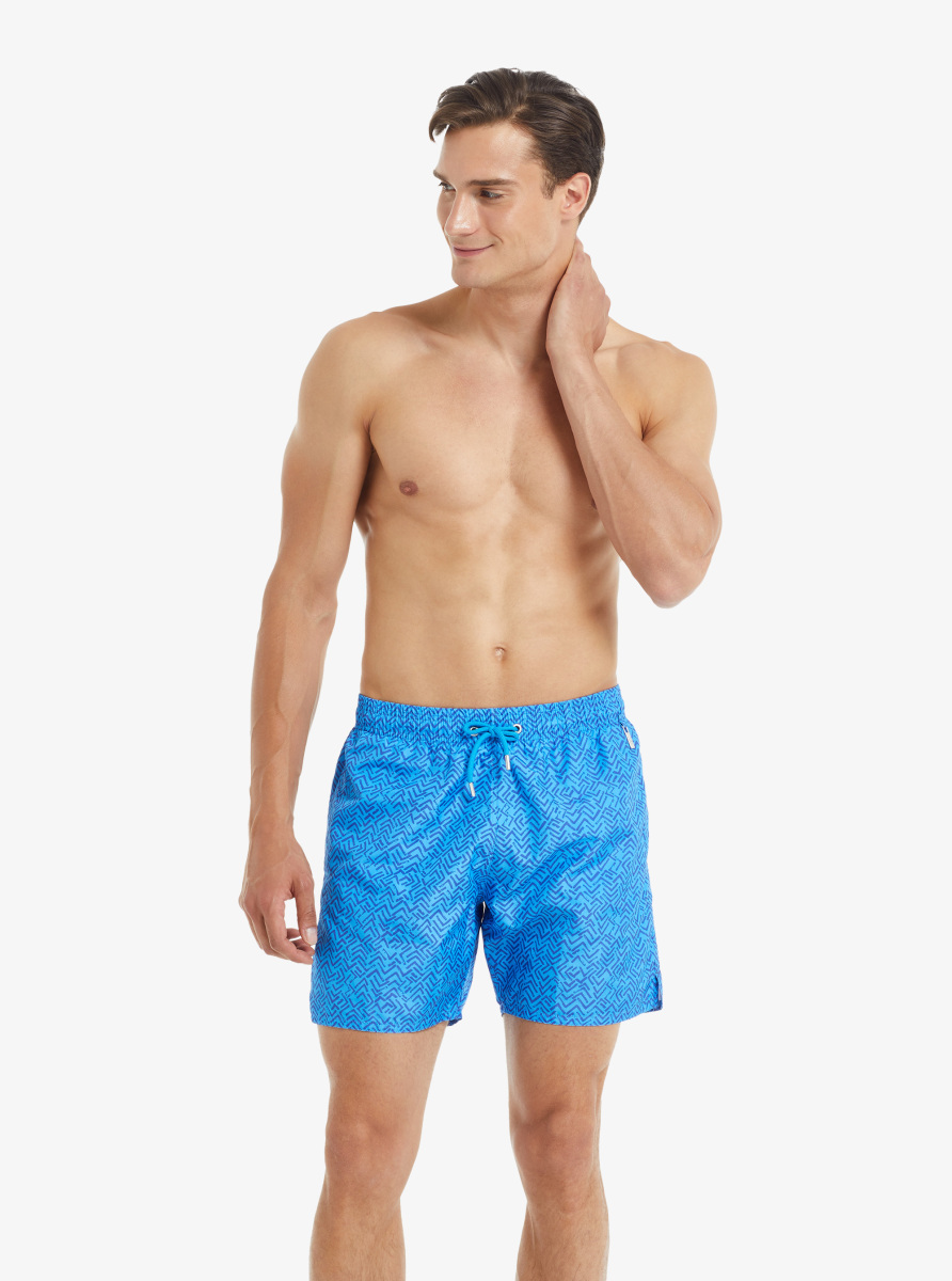 Erkek Mayo 10042 - Mavi Desenli - 3