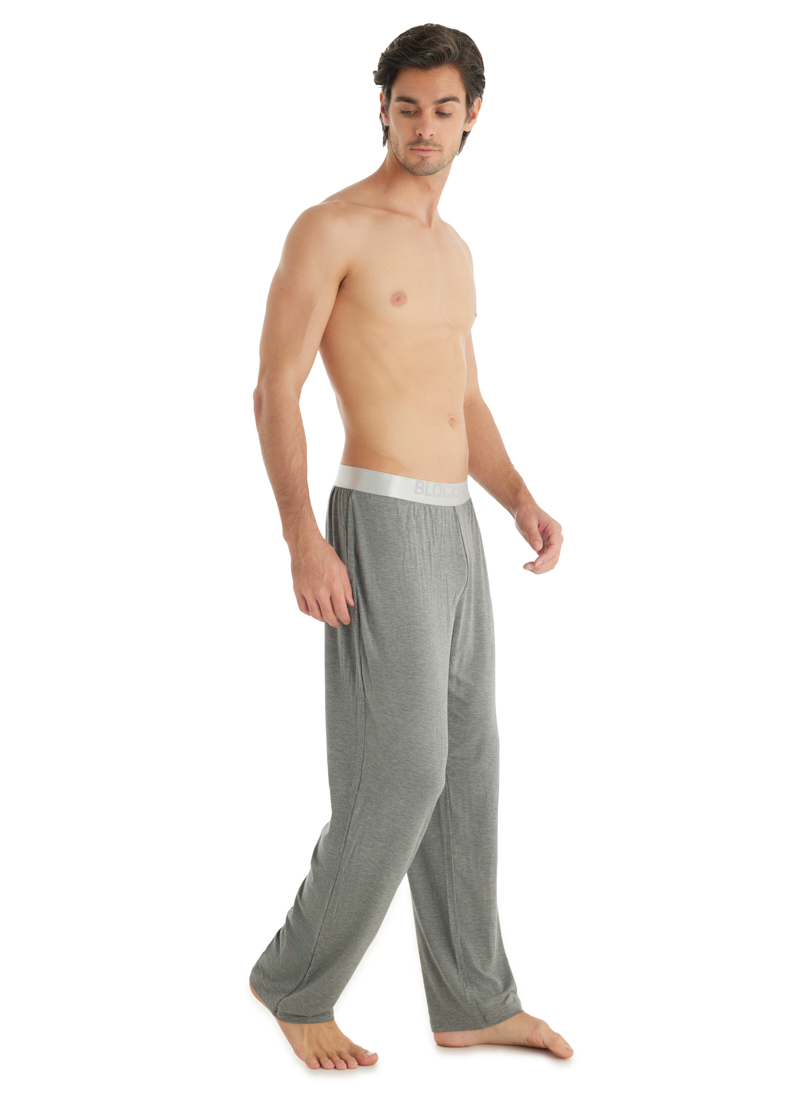 Erkek Modal Pijama Altı Silver 9304 - Gri Melanj - 2