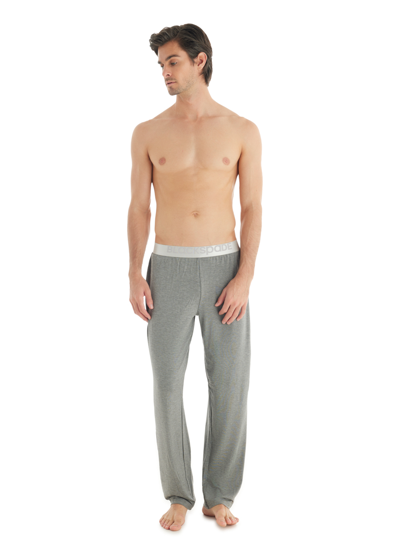 Erkek Modal Pijama Altı Silver 9304 - Gri Melanj - 1