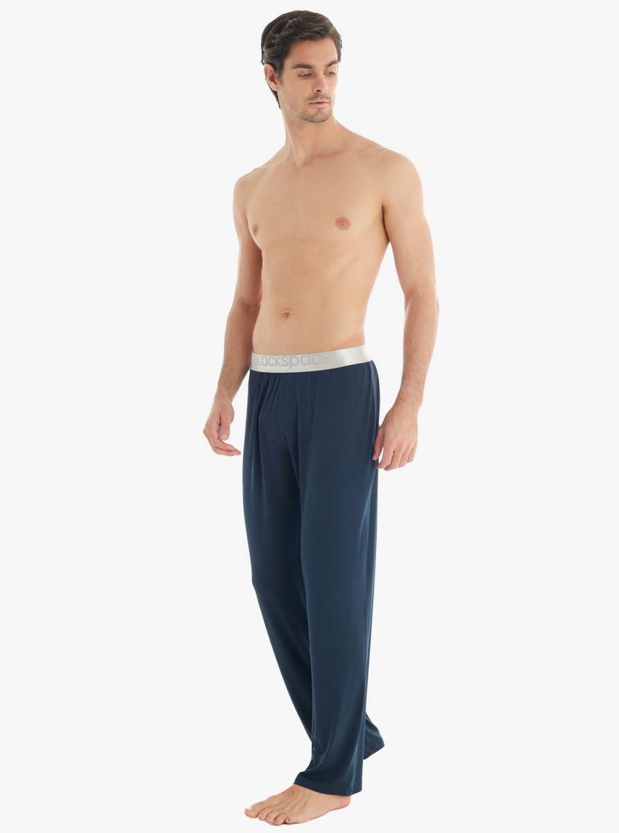 Erkek Modal Pijama Altı Silver 9304 - Lacivert - 1