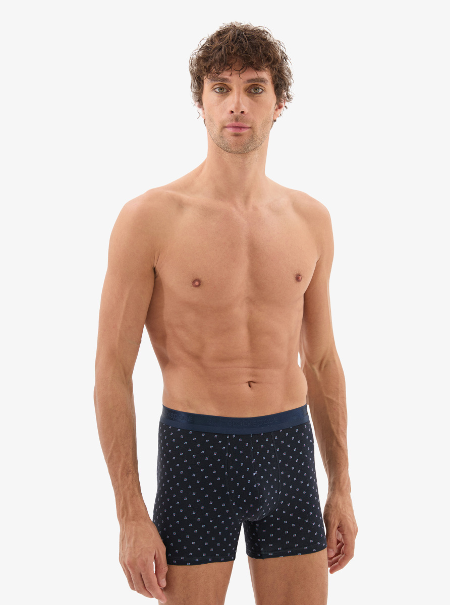 Erkek Pamuk Elastan Boxer 40860 - Desenli - 1