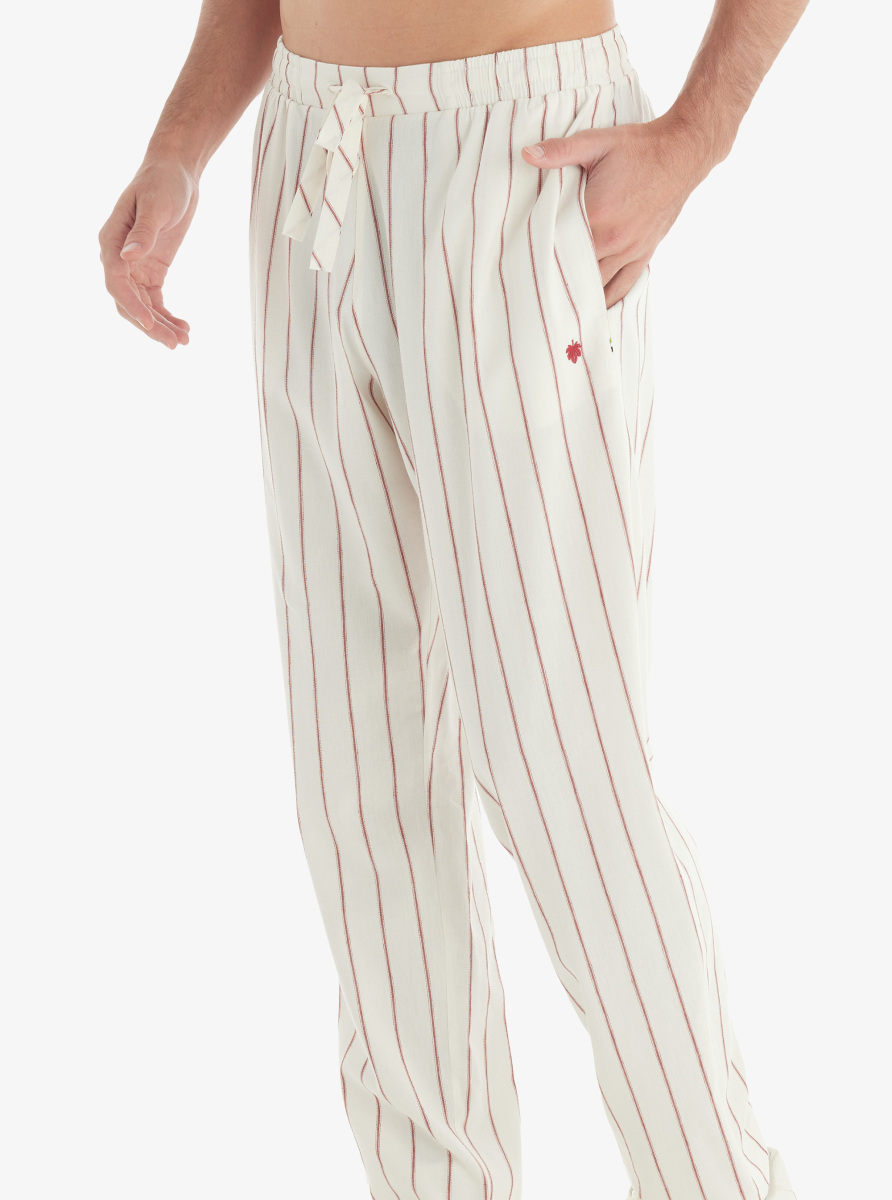 Erkek Pantolon 40722 - Bordo Çizgili - Blackspade (1)