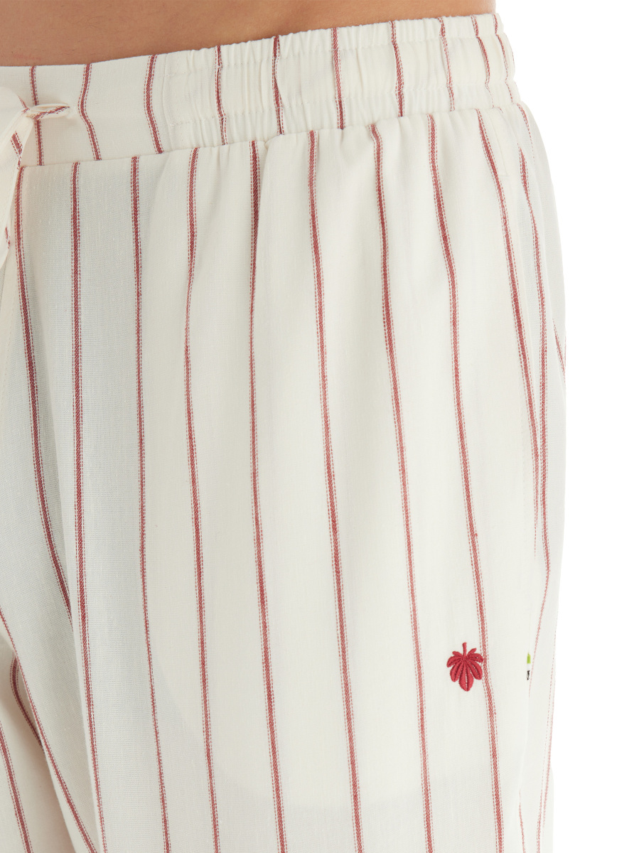 Erkek Pantolon 40722 - Bordo Çizgili - 3