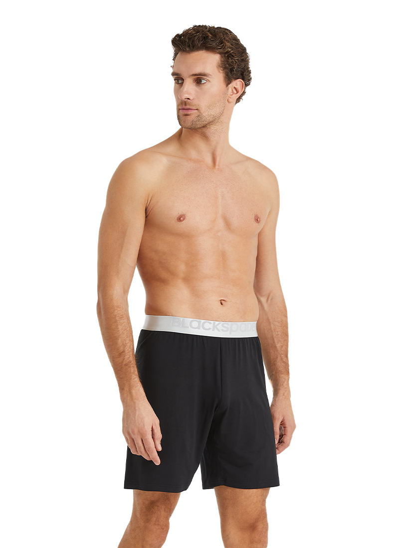 Erkek Modal Elastan Şort Silver 9314 - Siyah - 3