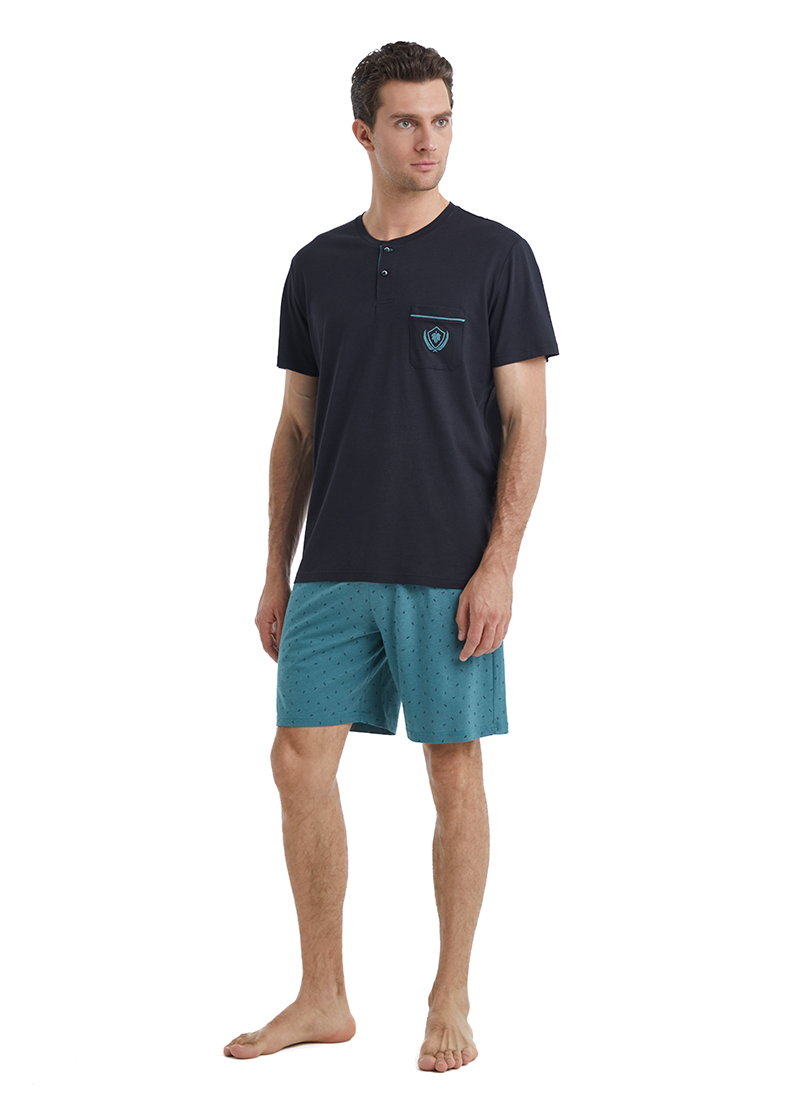 Erkek PijamaTakımı 40464 - Siyah - 3