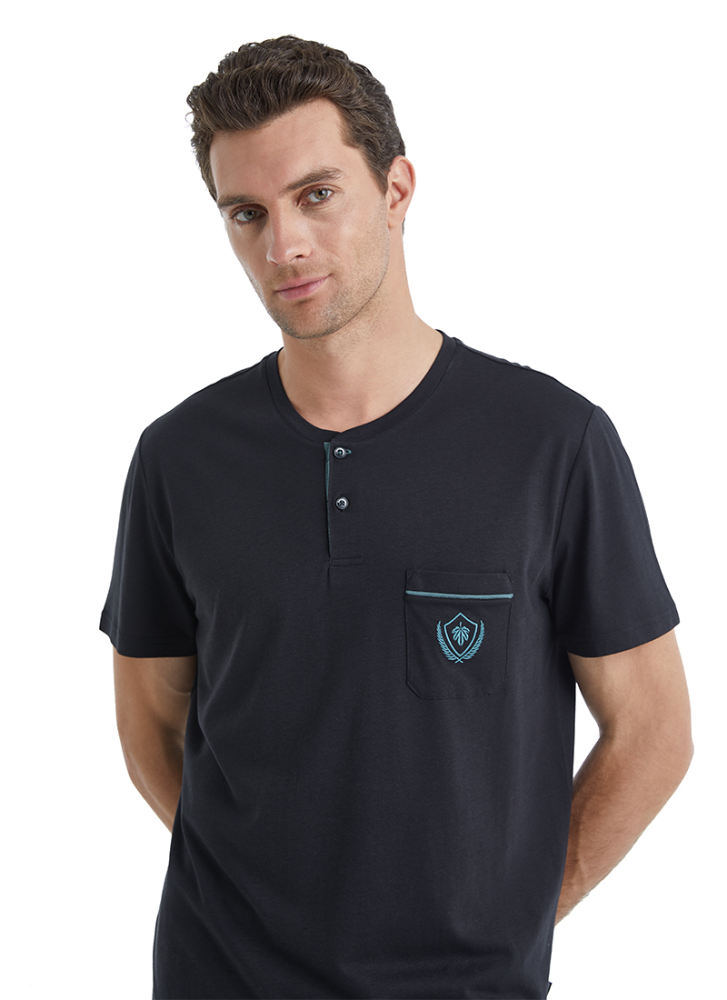 Erkek PijamaTakımı 40464 - Siyah - 4