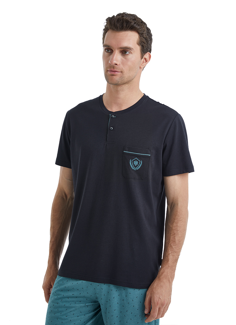 Erkek PijamaTakımı 40464 - Siyah - 5