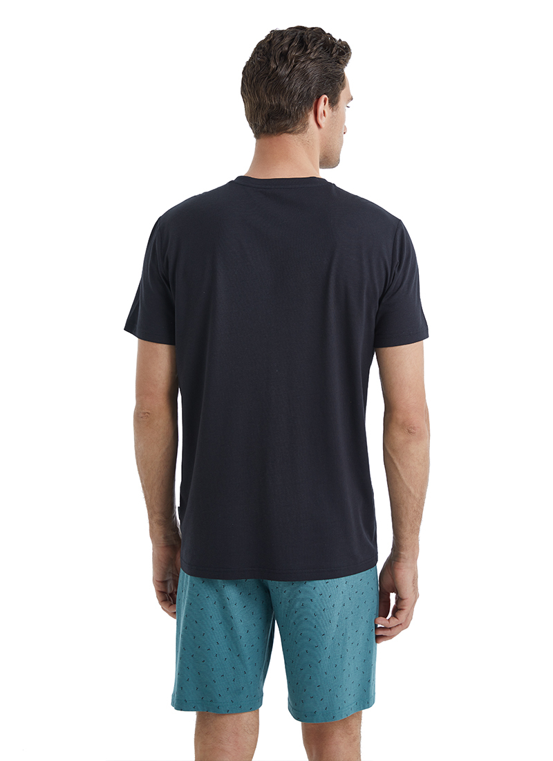 Erkek PijamaTakımı 40464 - Siyah - 7