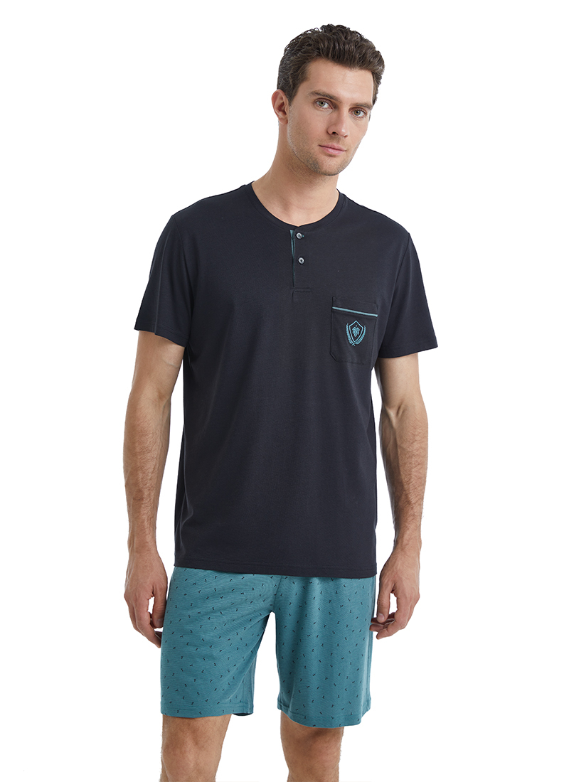 Erkek PijamaTakımı 40464 - Siyah - 6