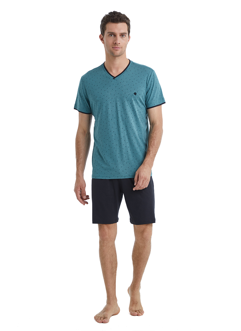 Erkek Pijama Takımı 40465 - Yeşil - 1