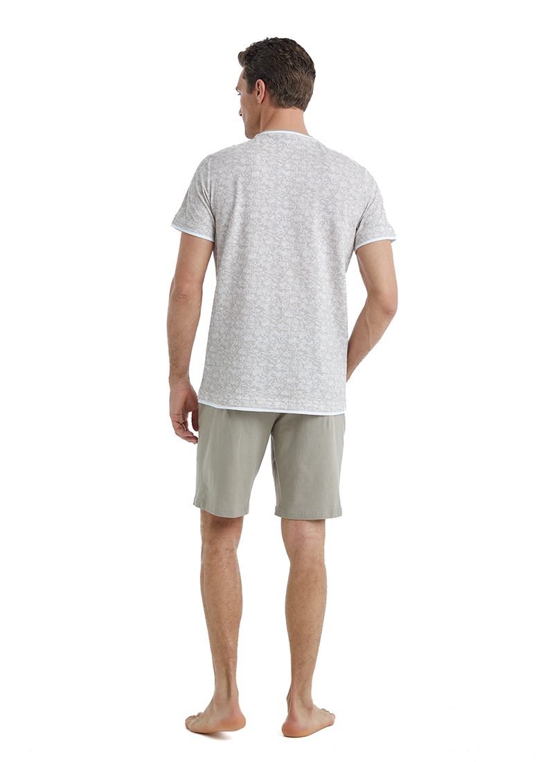 Erkek Pijama Takımı 40471 - Kahverengi - Blackspade (1)