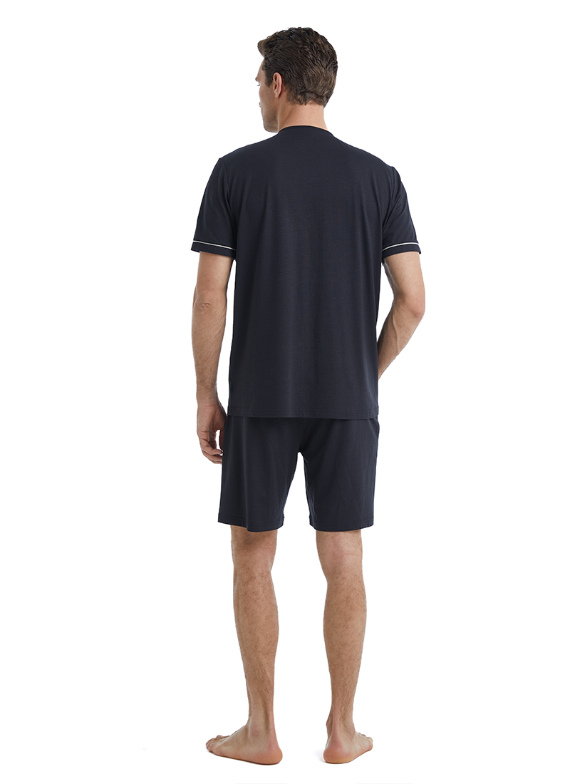 Erkek Pijama Takımı 40499 - Siyah - 2
