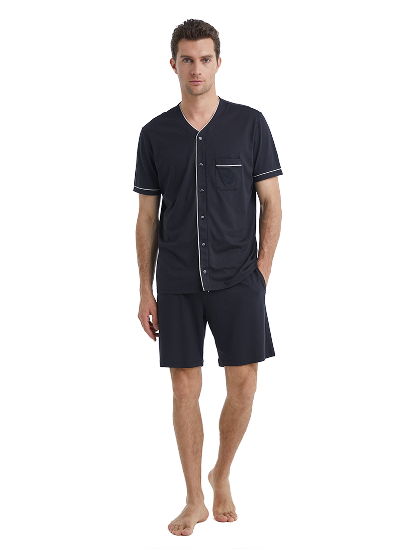 Erkek Pijama Takımı 40499 - Siyah - 1