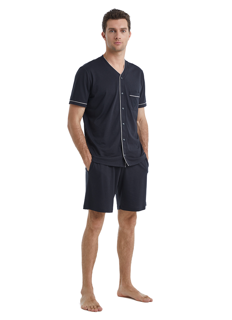 Erkek Pijama Takımı 40499 - Siyah - 3