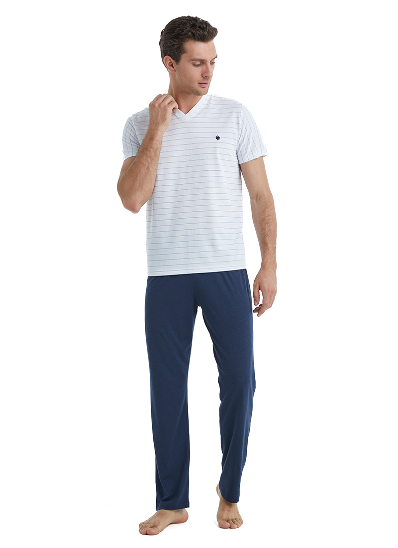 Erkek Pijama Takımı 40507 - Lacivert - 1