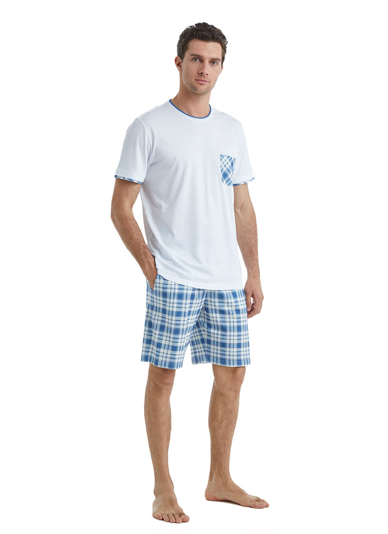Erkek Pijama Takımı 40519 - Beyaz - 3