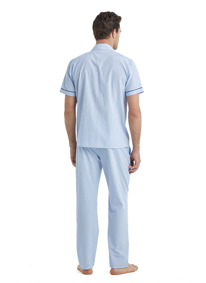 Erkek Pijama Takımı 40523 - Mavi - 4
