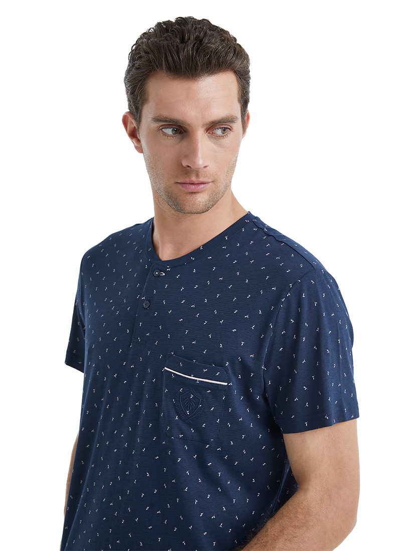 Erkek Pijama Takımı 40547 - Lacivert - 3