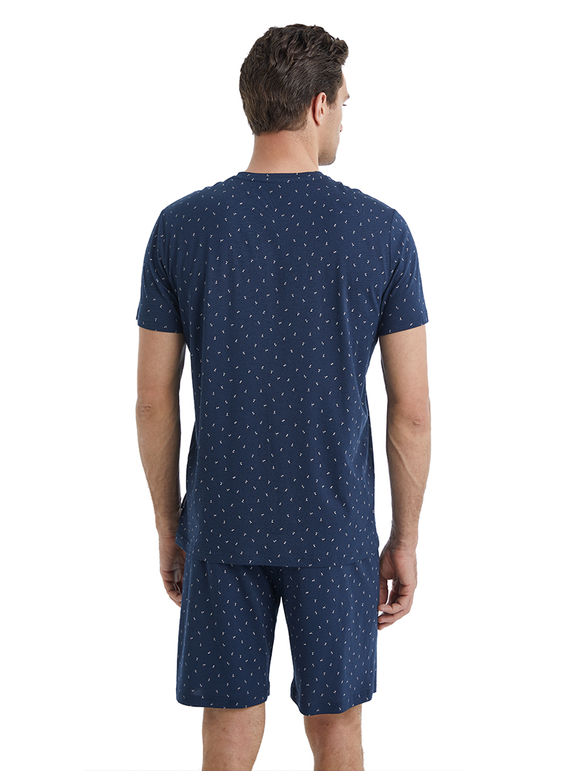 Erkek Pijama Takımı 40547 - Lacivert - 5