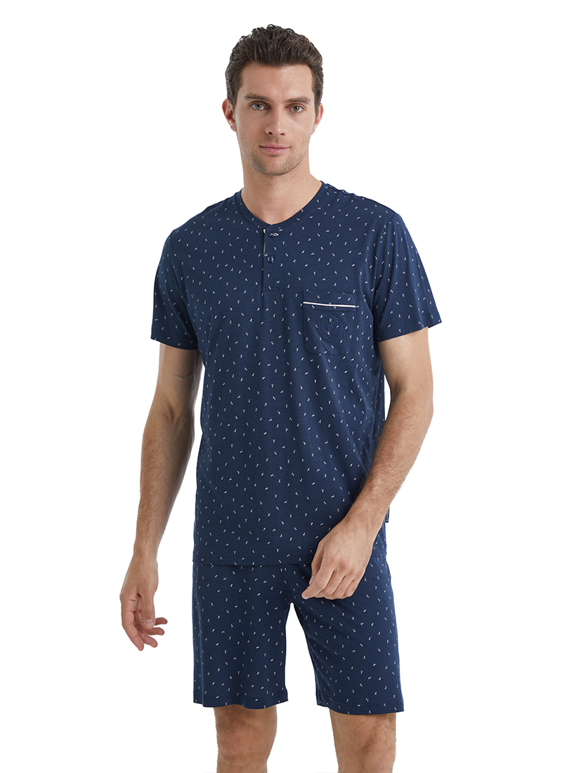 Erkek Pijama Takımı 40547 - Lacivert - 4