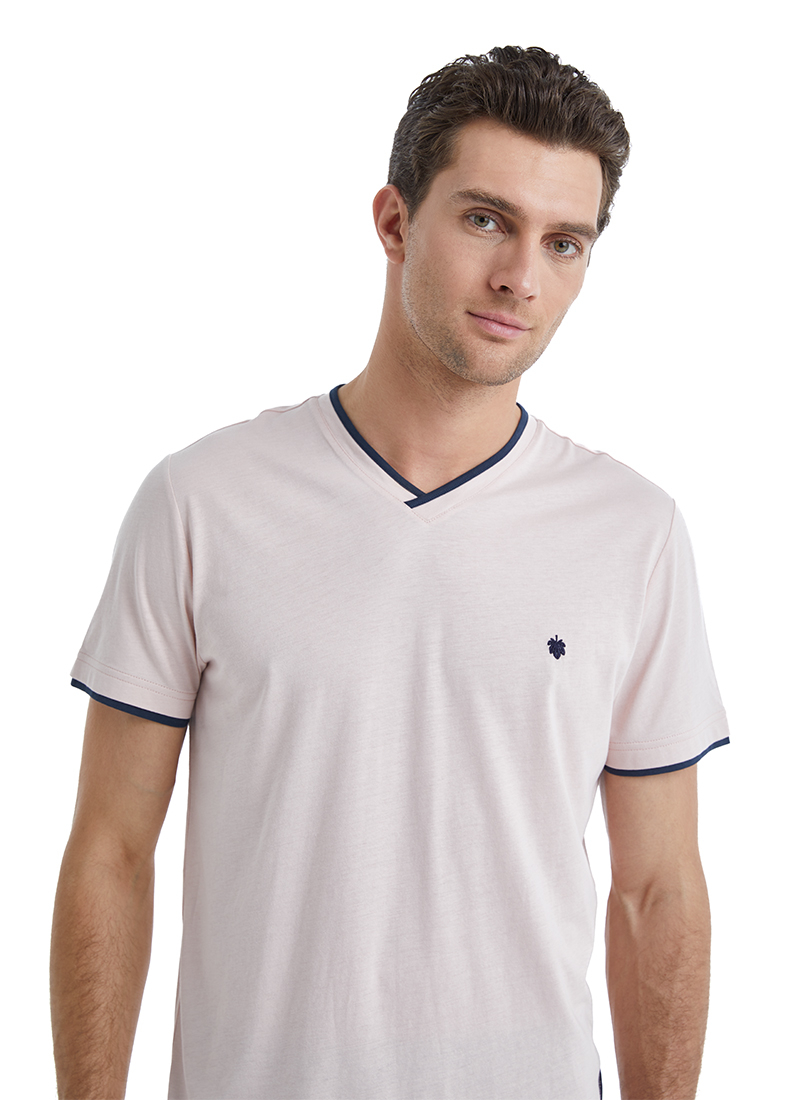 Erkek Pijama Takımı 40548 - Pembe - 5