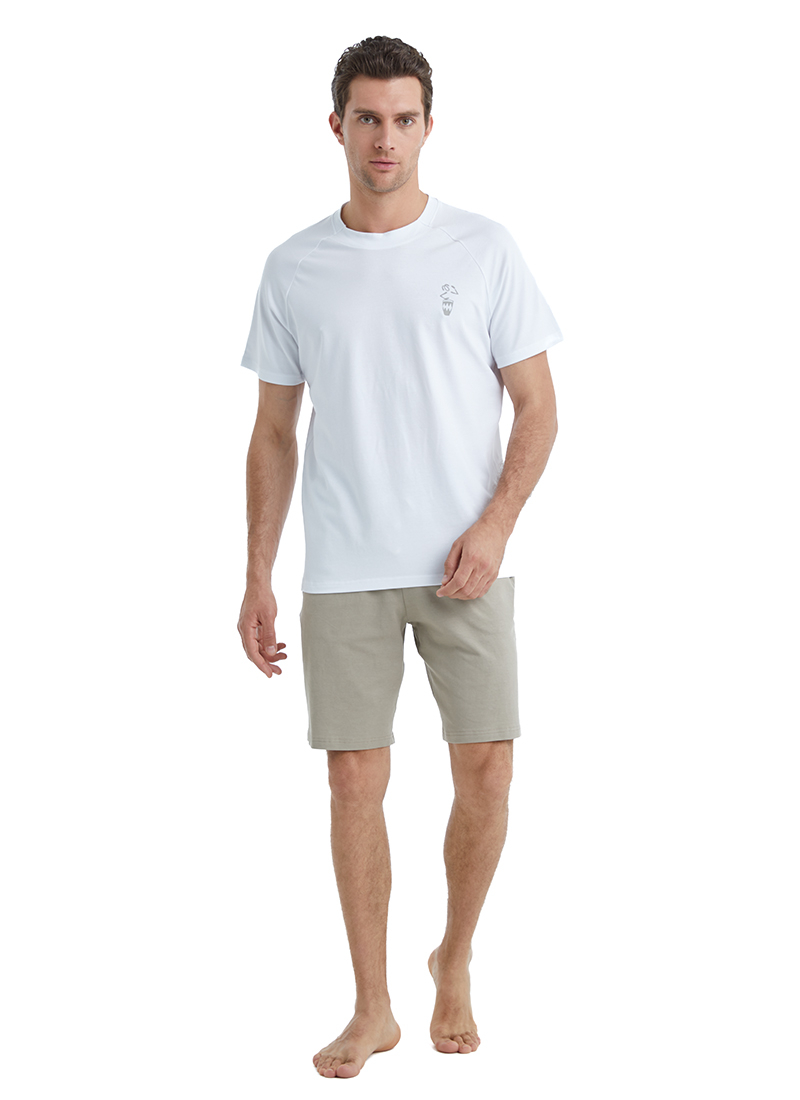 Erkek Pijama Takımı 40550 - Krem - 1