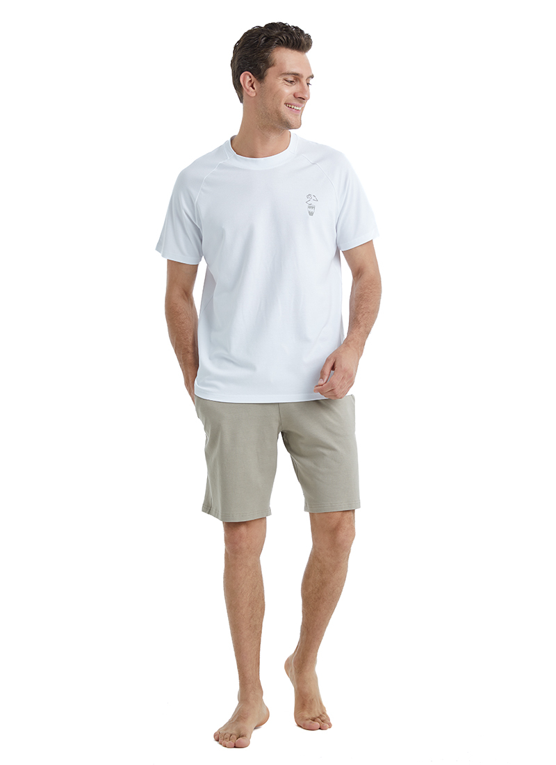 Erkek Pijama Takımı 40550 - Krem - 3