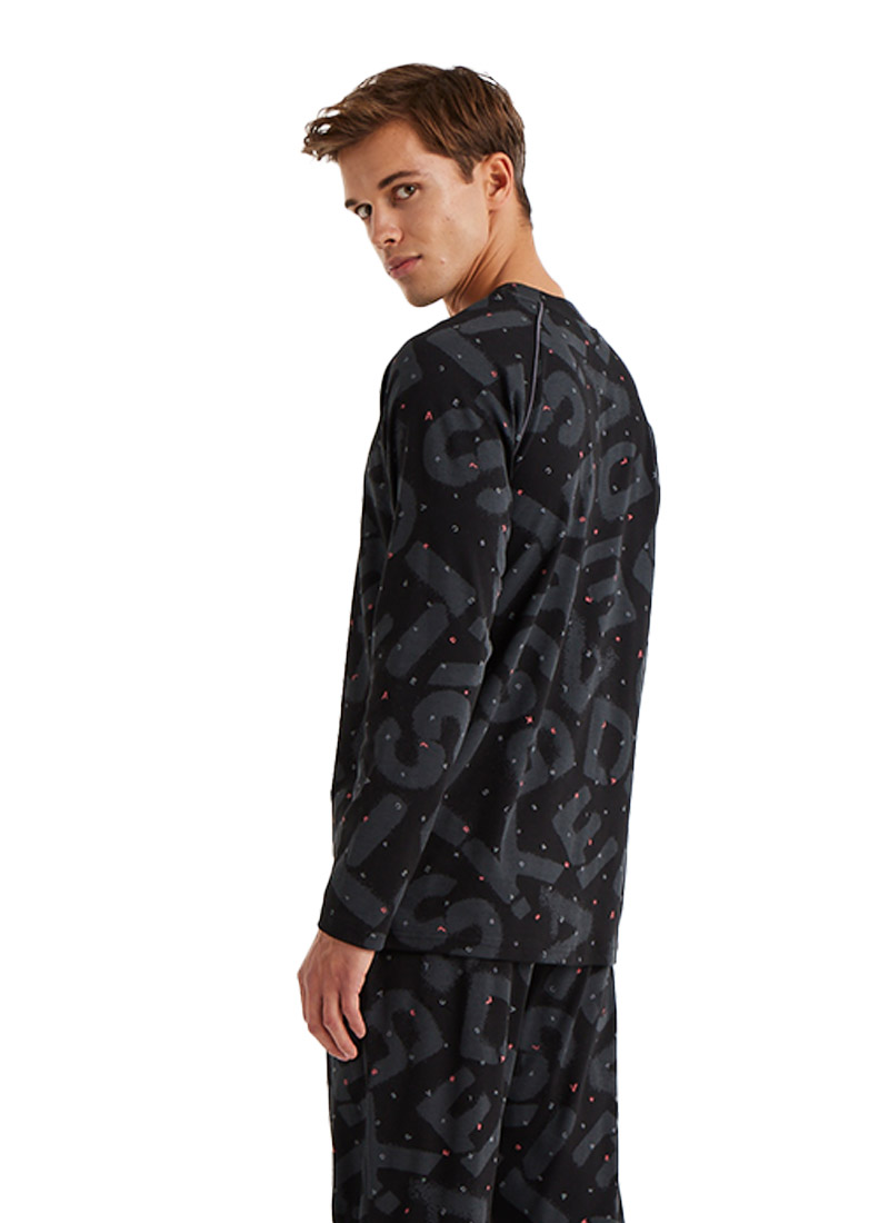 Erkek Pijama Takımı 40600 - Desenli - 6