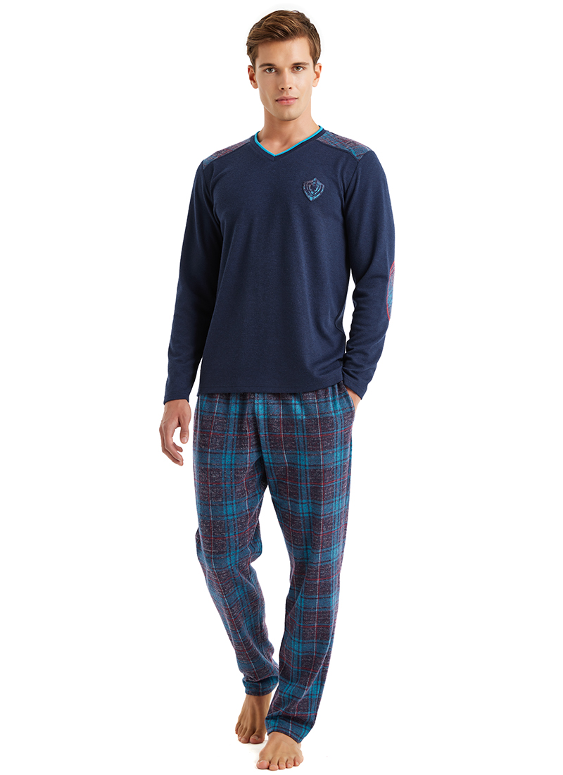 Termal Erkek Pijama Takımı 40606 - Lacivert - 1