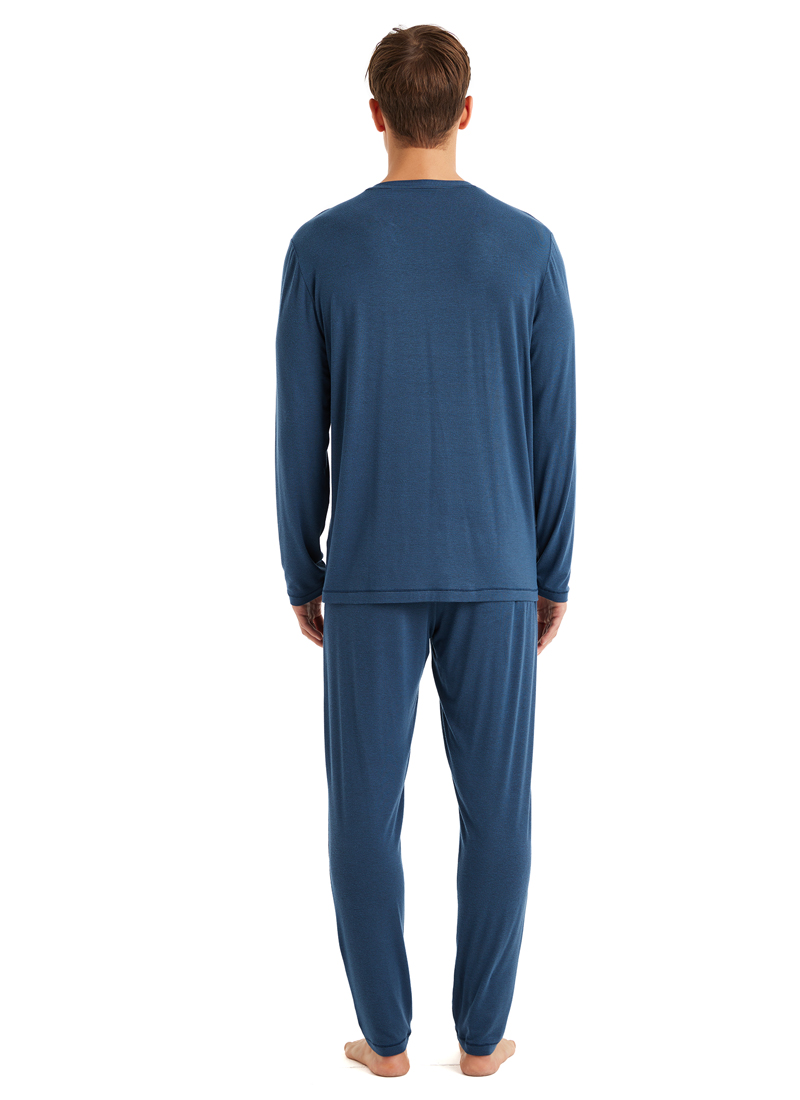 Erkek Pijama Takımı 40635 - Lacivert - Blackspade (1)