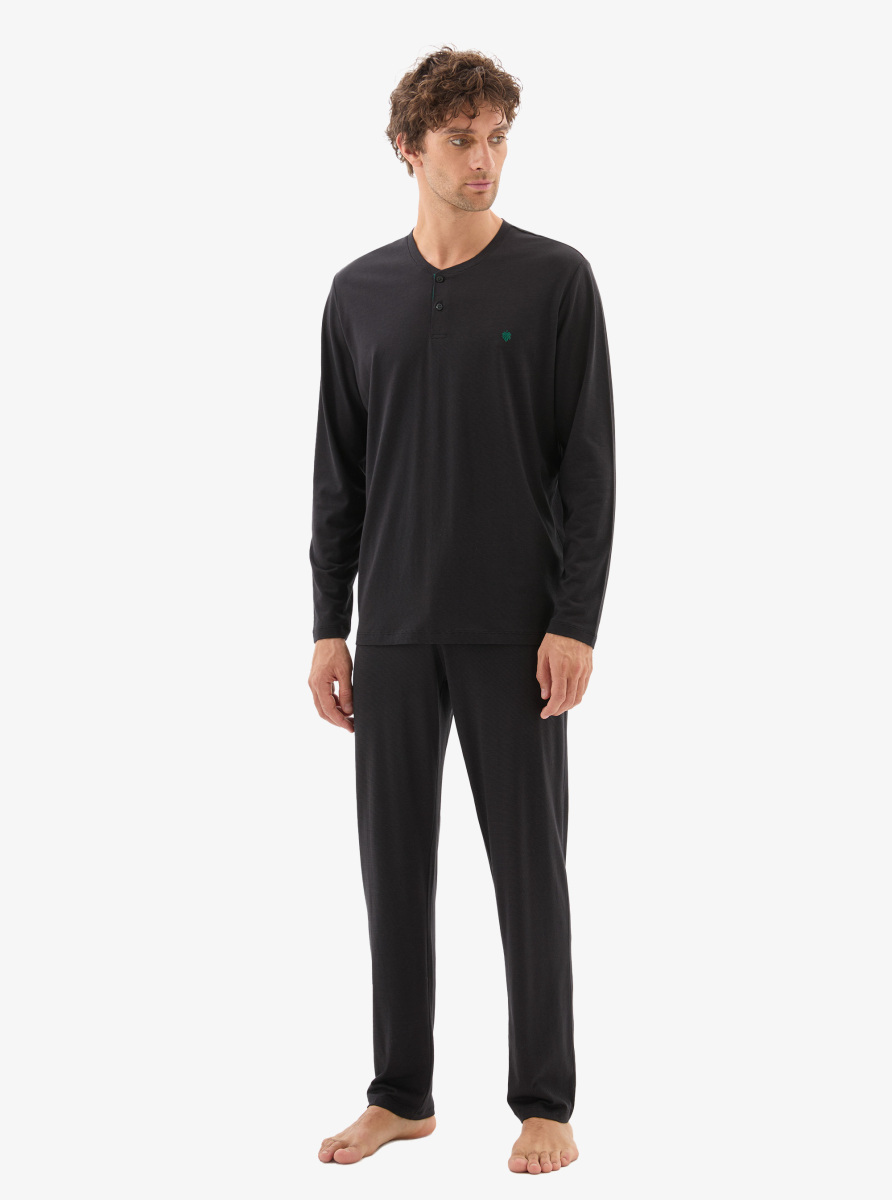 Erkek Pijama Takımı 40780 - Siyah - 4