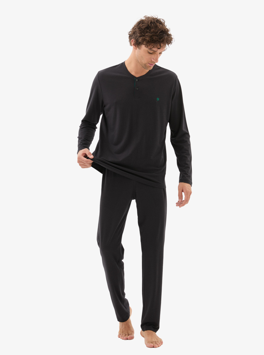 Erkek Pijama Takımı 40780 - Siyah - 5