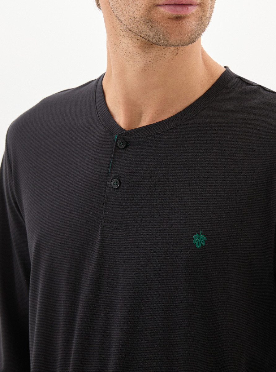 Erkek Pijama Takımı 40780 - Siyah - 3