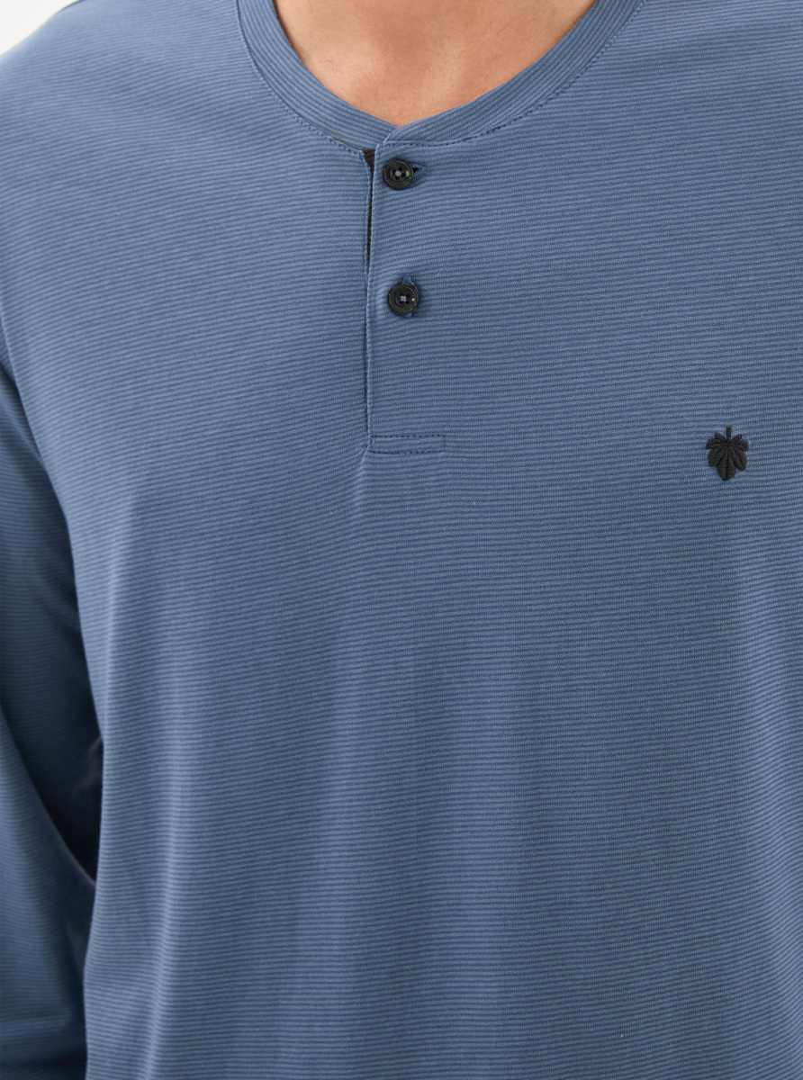 Erkek Pijama Takımı 40781 - Mavi - 6