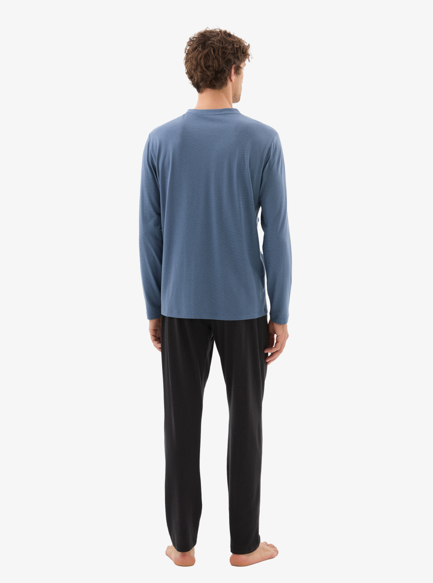 Erkek Pijama Takımı 40782 - Mavi - 2