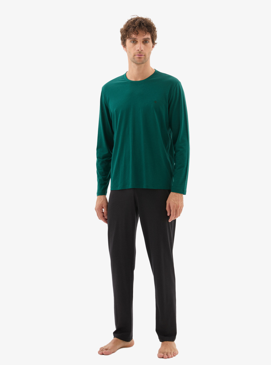 Erkek Pijama Takımı 40783 - Yeşil - 5