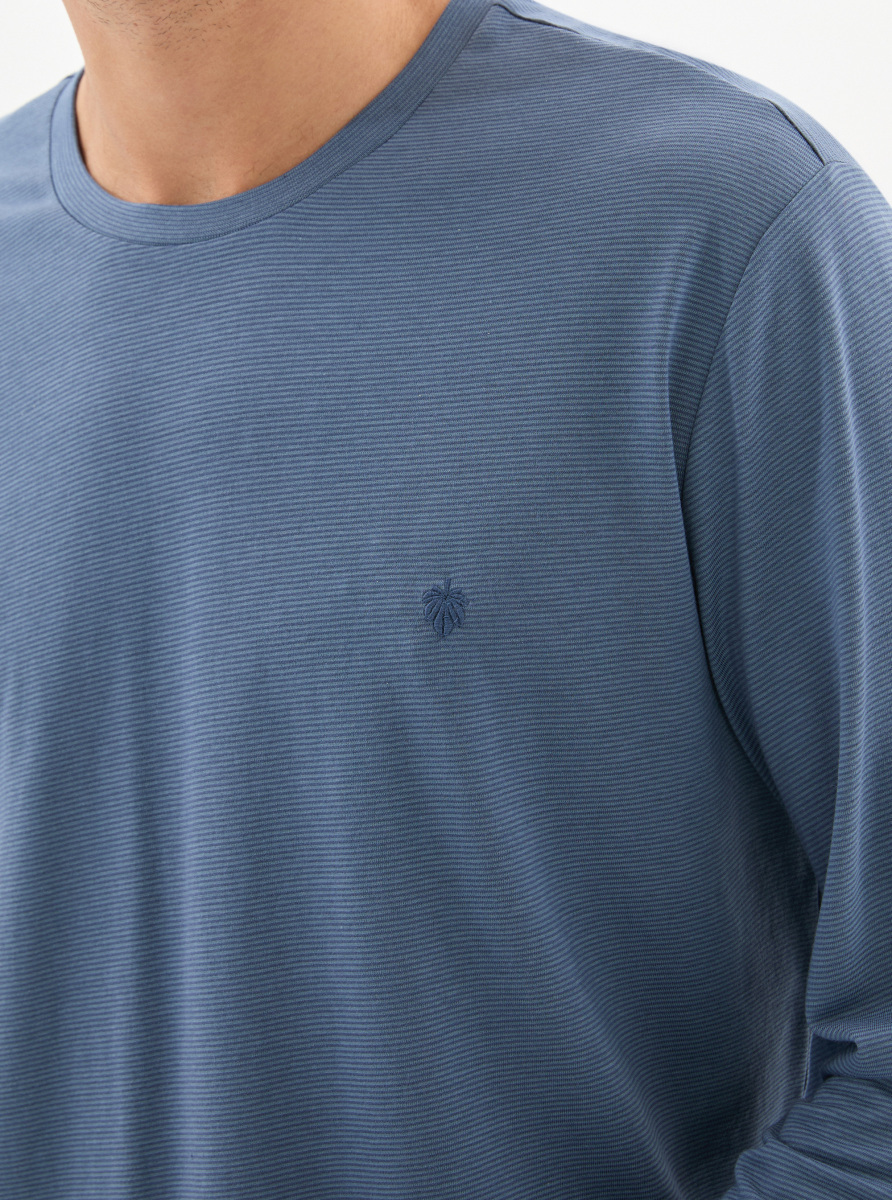 Erkek Pijama Takımı 40784 - Mavi - 3