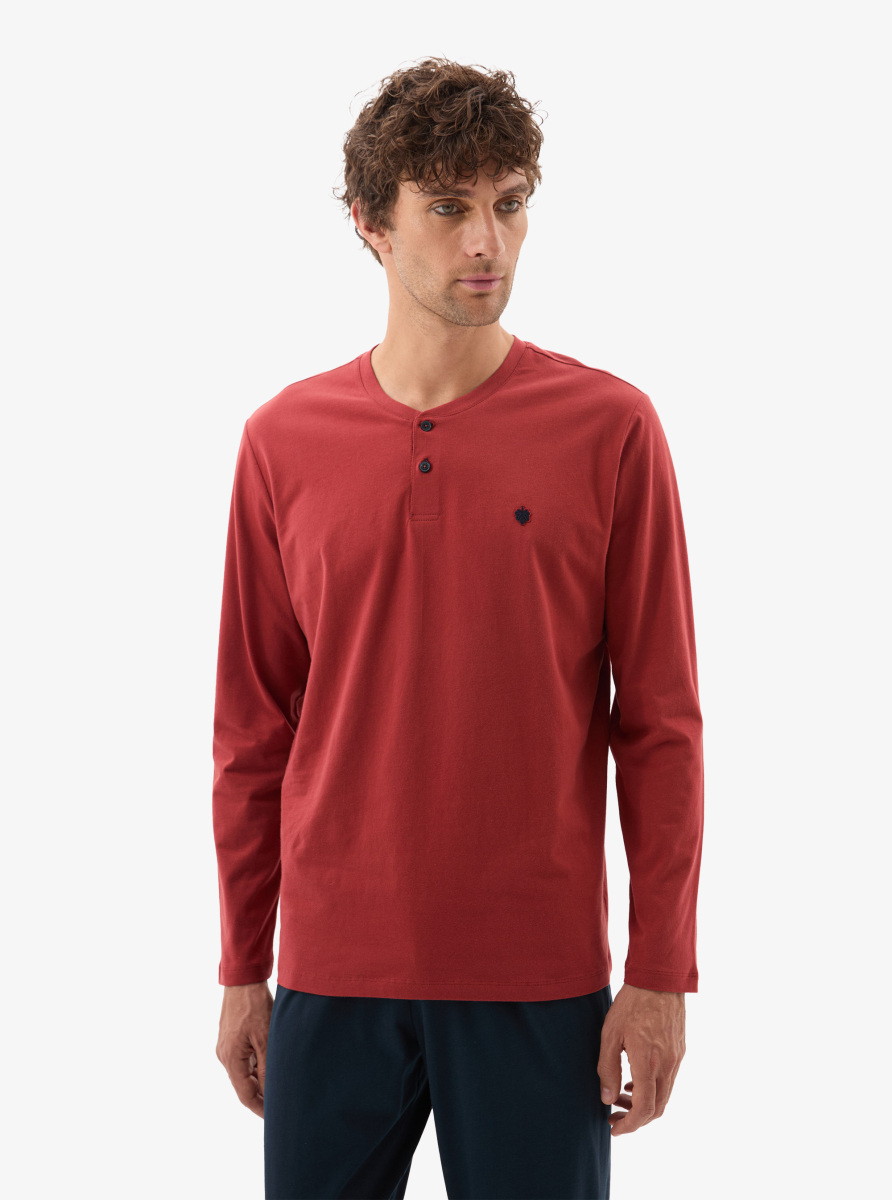 Erkek Pijama Takımı 40787 - Mürdüm - Blackspade