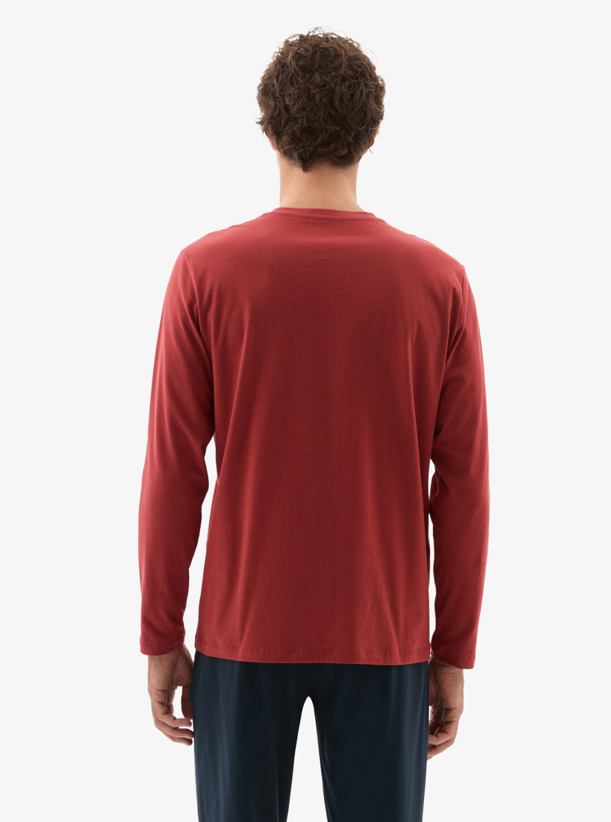 Erkek Pijama Takımı 40787 - Mürdüm - 2