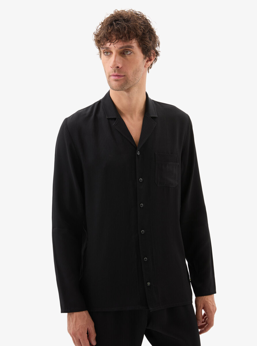 Erkek Pijama Takımı 40796 - Siyah - Blackspade