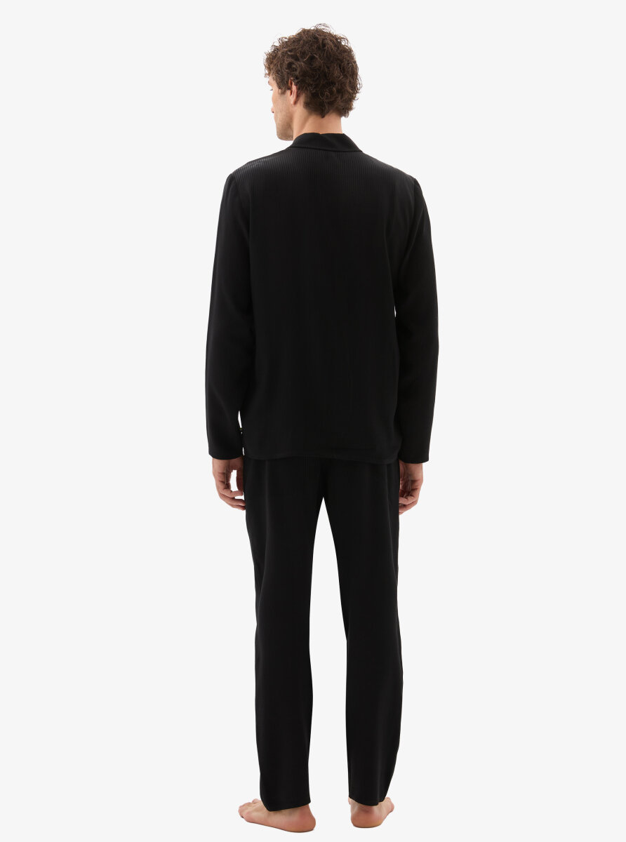 Erkek Pijama Takımı 40796 - Siyah - 2