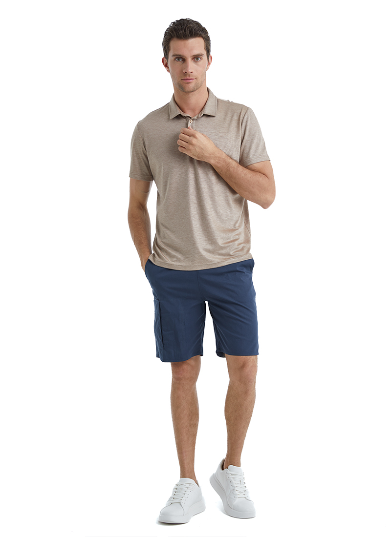 Erkek Polo Yaka T-Shirt 40509 - Kahverengi - 4