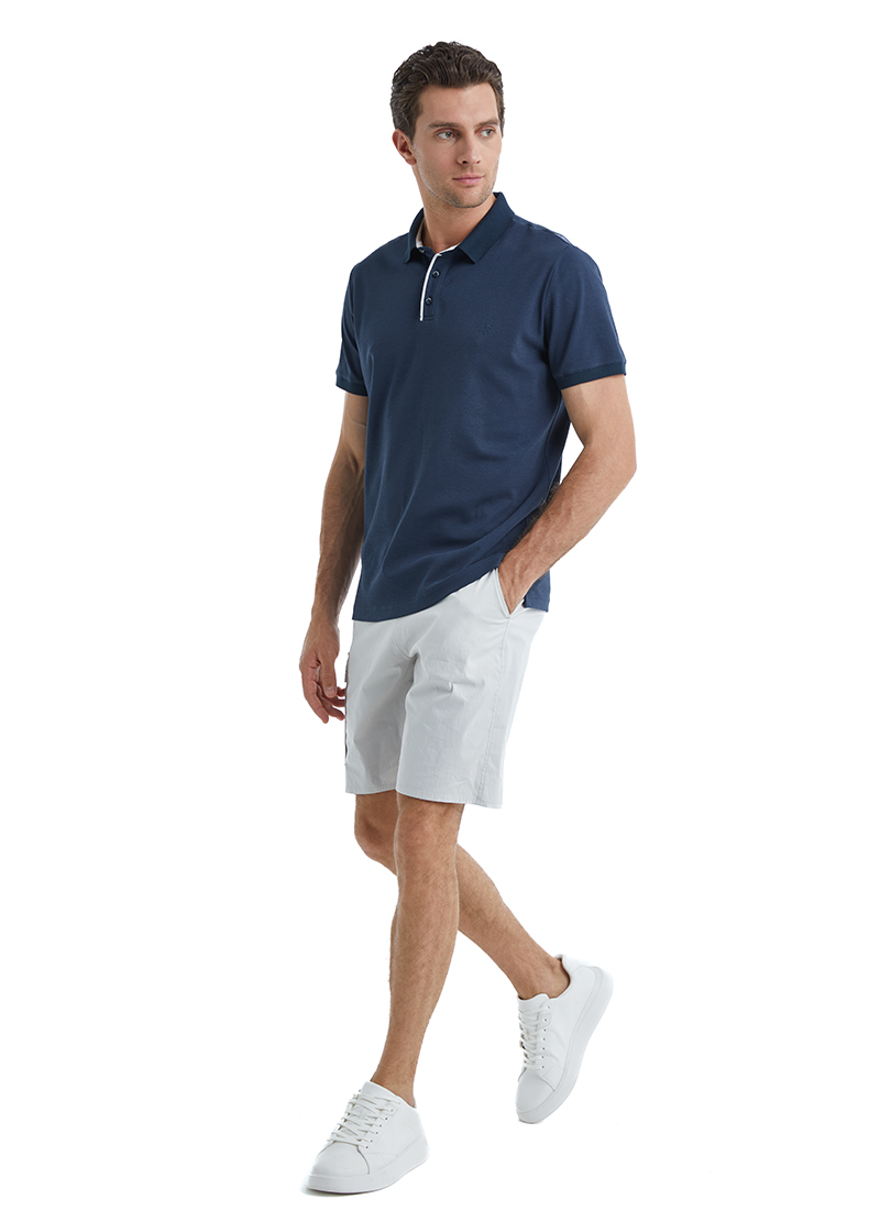 Erkek Polo Yaka T-Shirt 40527 - Lacivert - 6