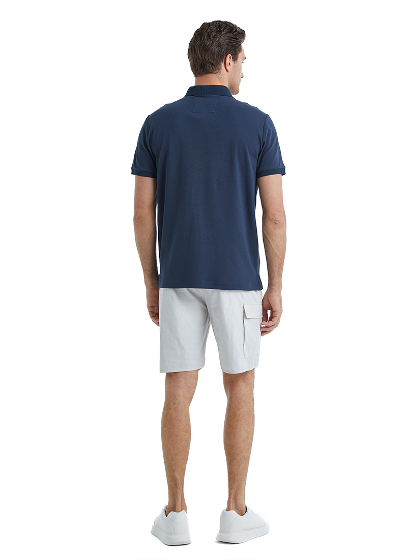 Erkek Polo Yaka T-Shirt 40527 - Lacivert - 5
