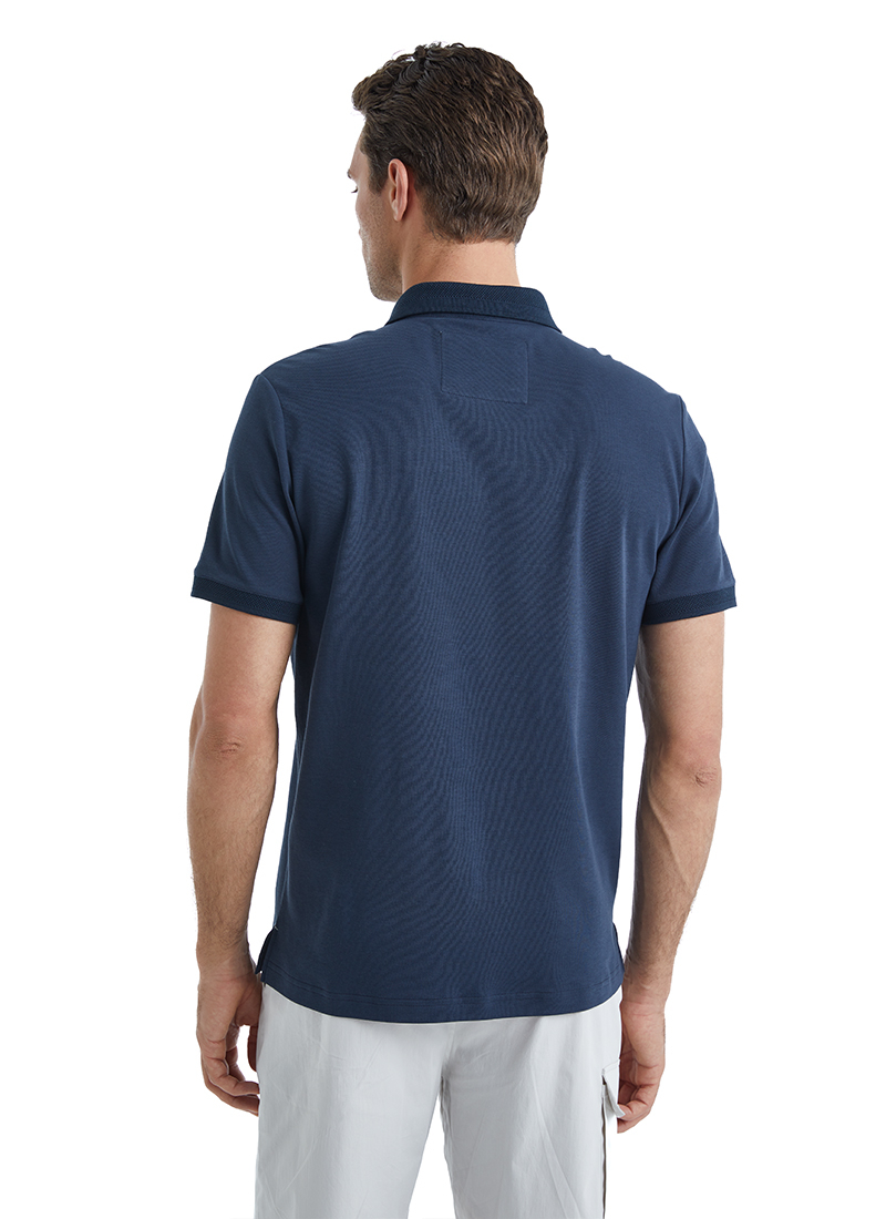 Erkek Polo Yaka T-Shirt 40527 - Lacivert - 2