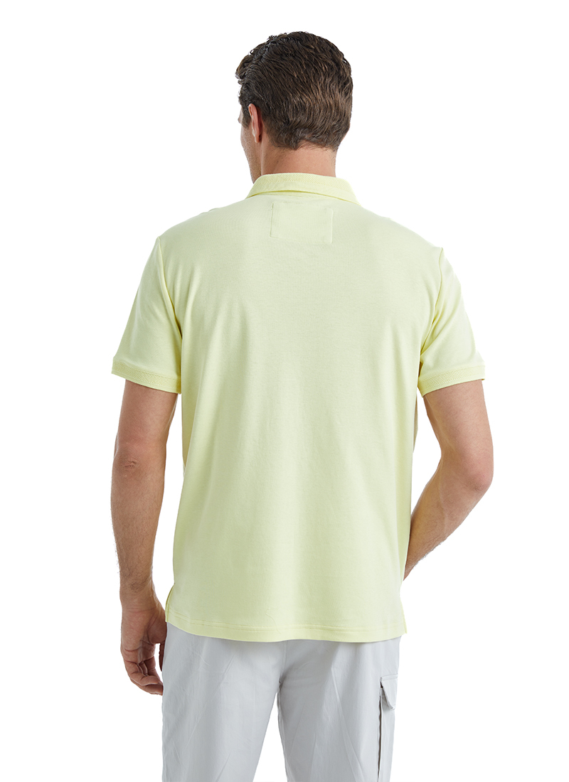 Erkek Polo Yaka T-Shirt 40527 - Sarı - 2