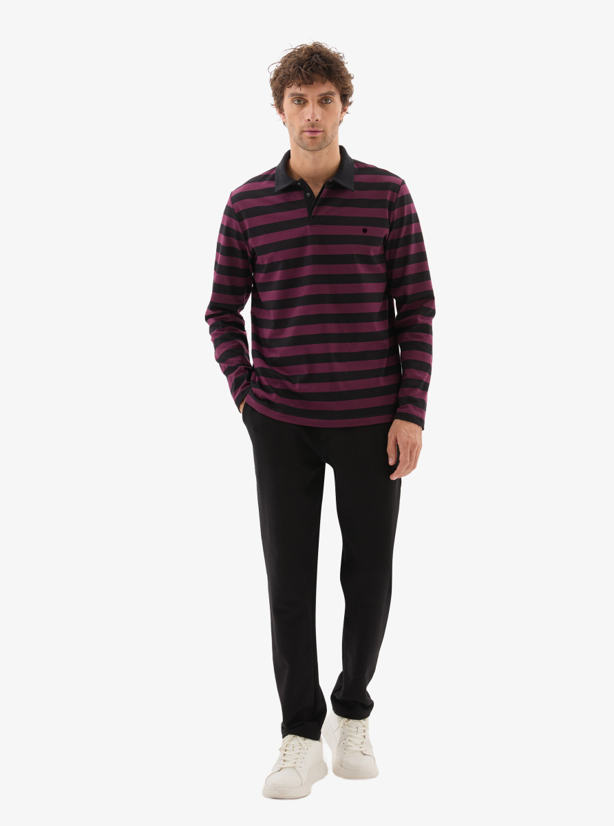 Erkek Polo Yaka T-Shirt 40810 - Siyah - 4