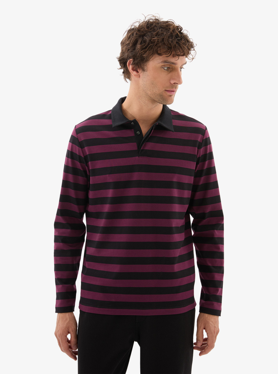 Erkek Polo Yaka T-Shirt 40810 - Siyah - 1